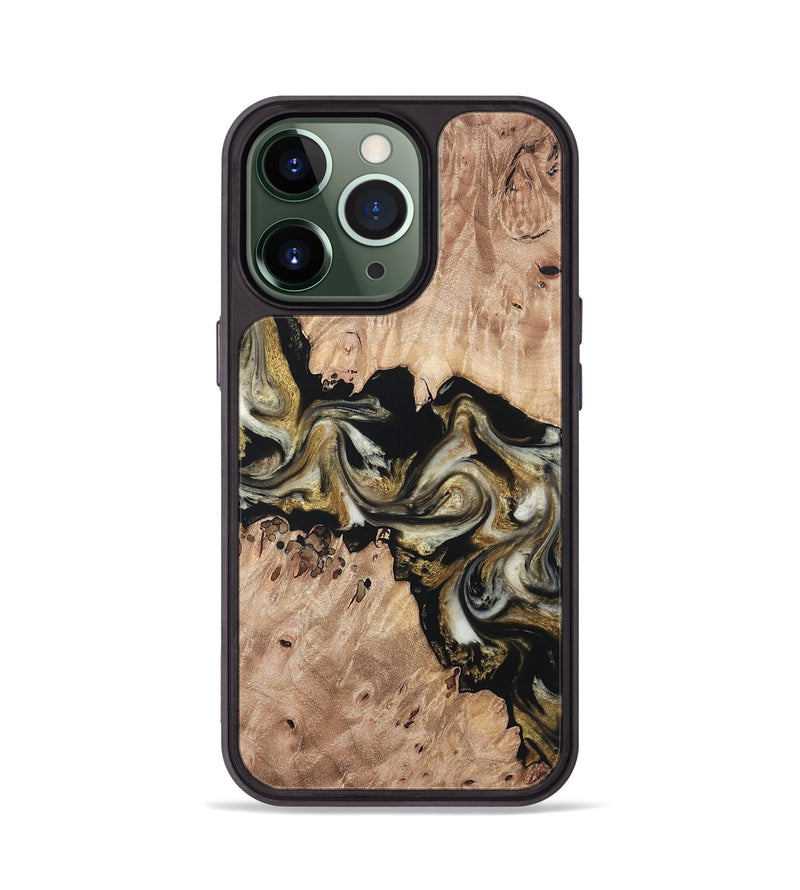 iPhone 13 Pro Wood Phone Case - Ludwig (Black & White, 820504)