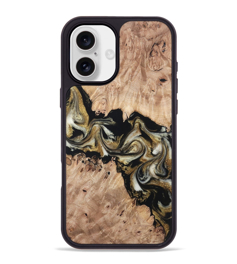 iPhone 16 Plus Wood Phone Case - Ludwig (Black & White, 820504)