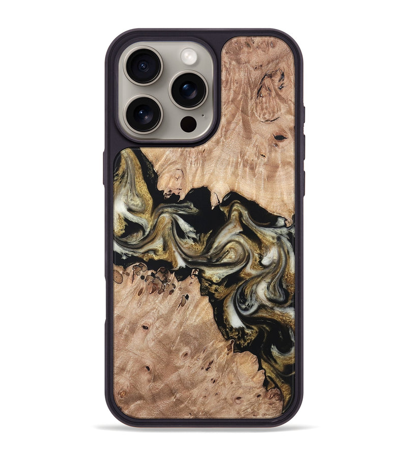 iPhone 16 Pro Max Wood Phone Case - Ludwig (Black & White, 820504)