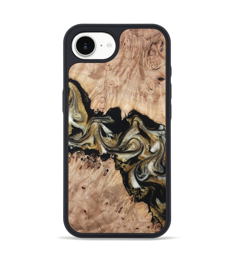 iPhone 16e Wood Phone Case - Ludwig (Black & White, 820504)