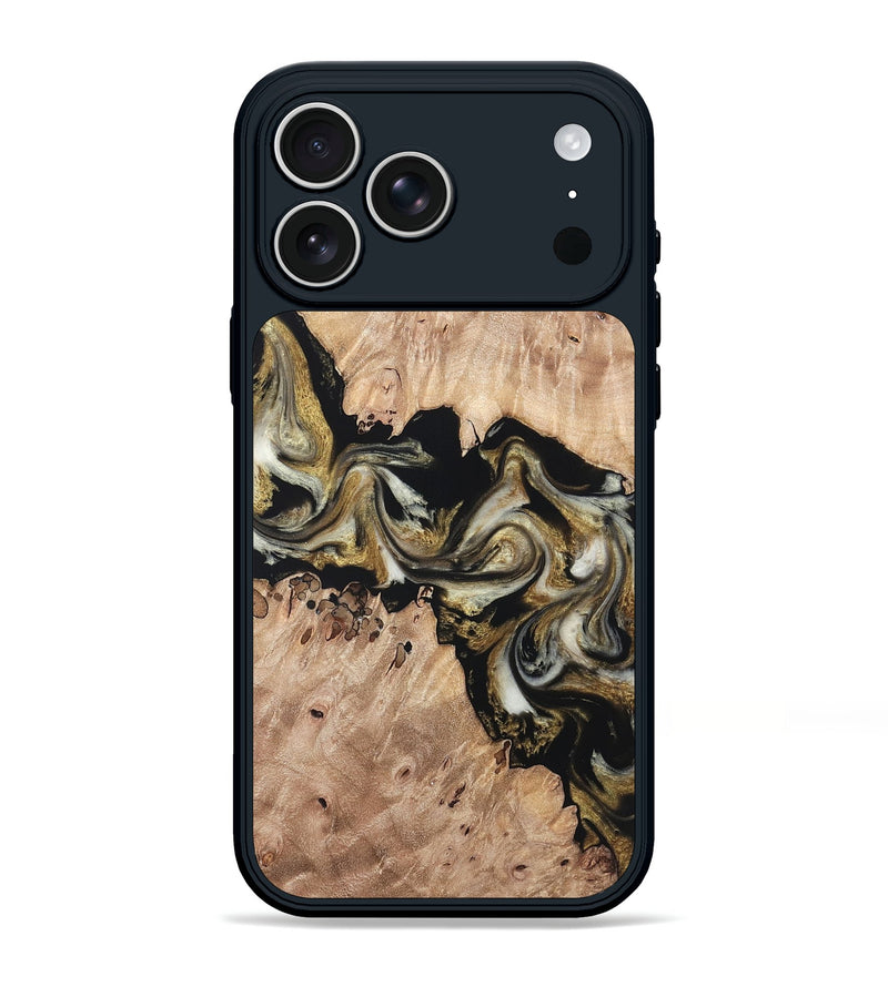 iPhone 17 Pro Max Wood Phone Case - Ludwig (Black & White, 820504)