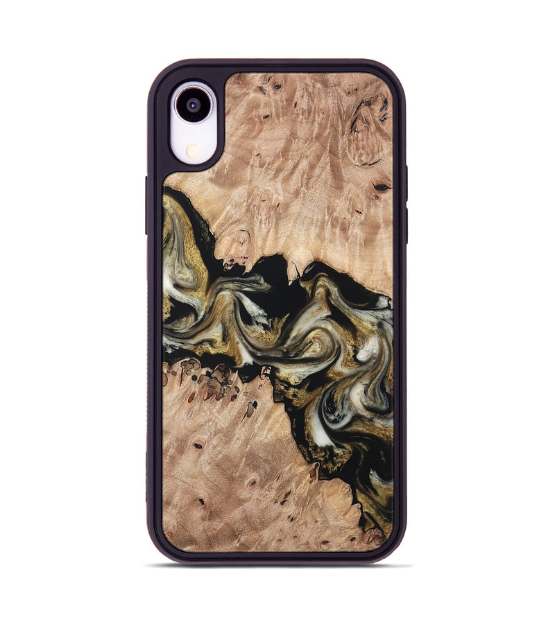 iPhone Xr Wood Phone Case - Ludwig (Black & White, 820504)