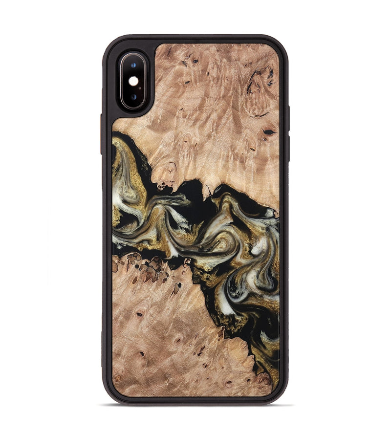 iPhone Xs Max Wood Phone Case - Ludwig (Black & White, 820504)