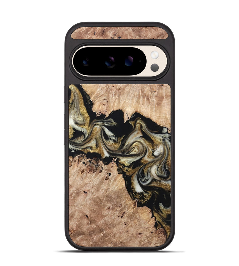 Pixel 10 Pro Wood Phone Case - Ludwig (Black & White, 820504)
