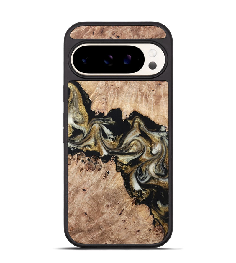 Pixel 9 Pro Wood Phone Case - Ludwig (Black & White, 820504)
