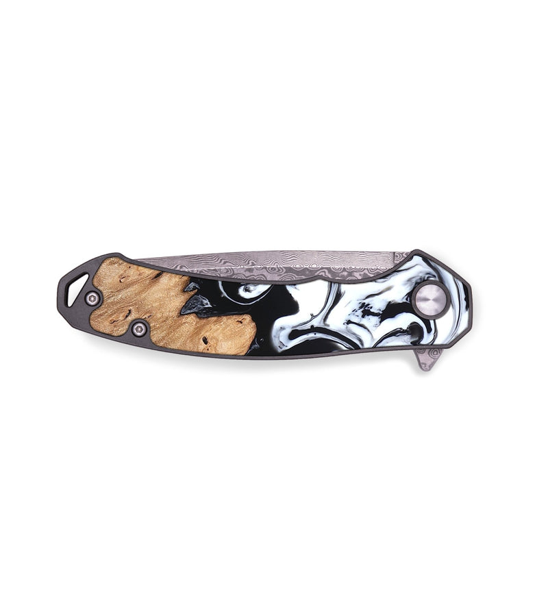 EDC Wood Pocket Knife - Anya (Black & White, 820505)