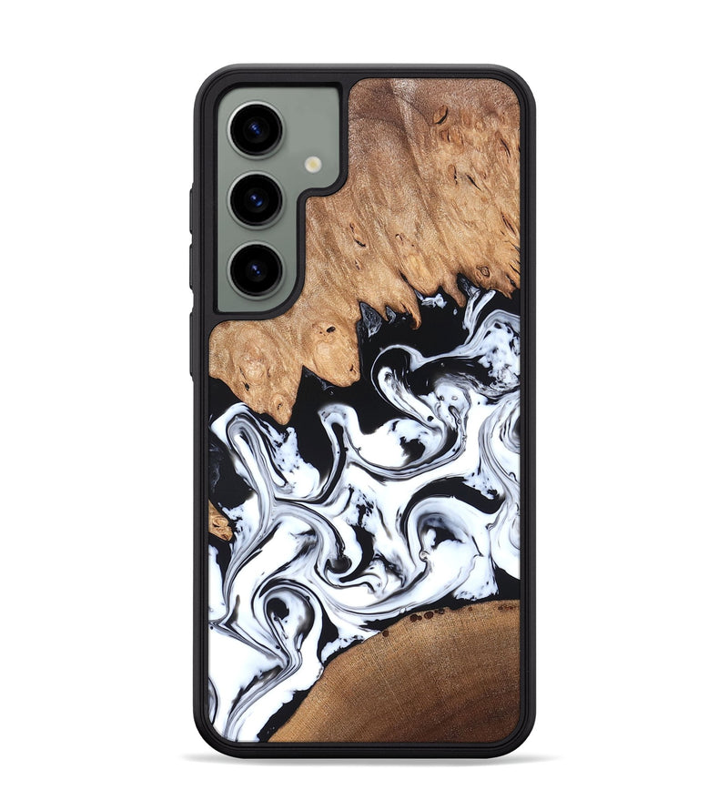 Galaxy S24 Plus Wood Phone Case - Anya (Black & White, 820505)