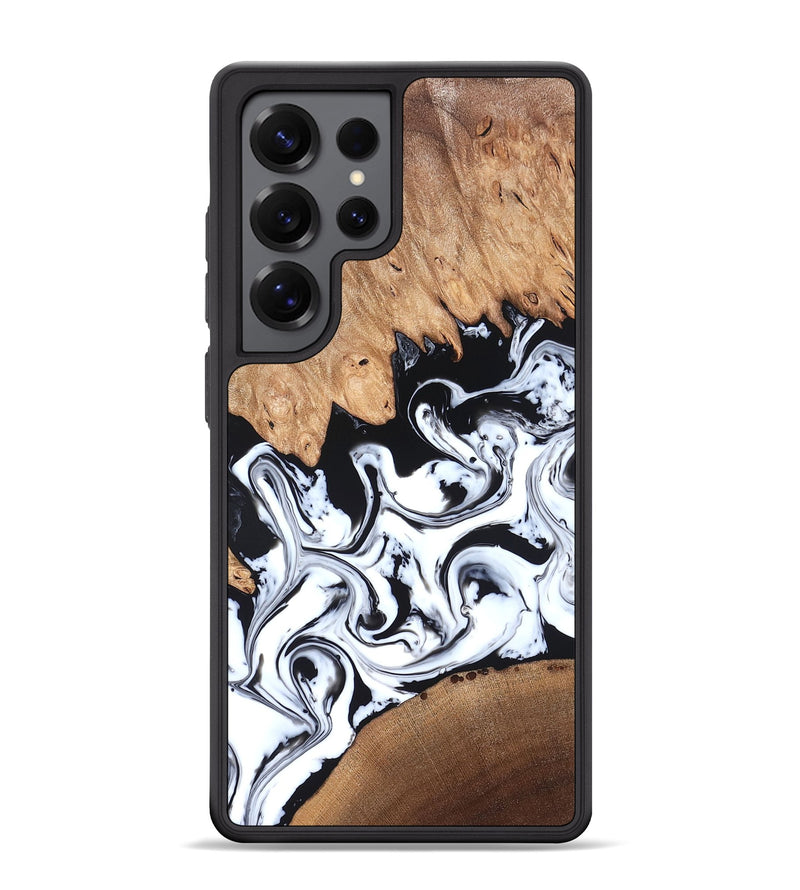 Galaxy S25 Ultra Wood Phone Case - Anya (Black & White, 820505)