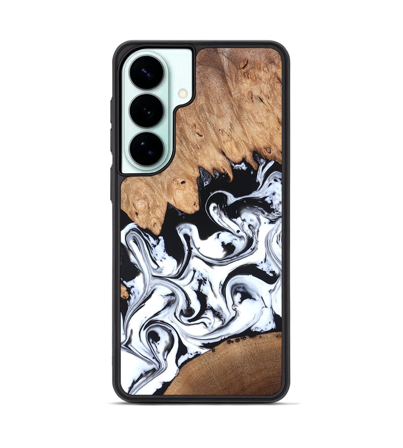 Galaxy S26 Plus Wood Phone Case - Anya (Black & White, 820505)
