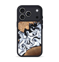 iPhone 17 Pro Wood Phone Case - Anya (Black & White, 820505)