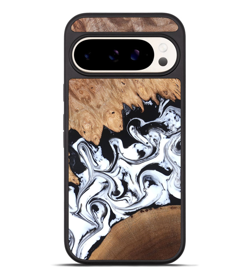 Pixel 9 Pro XL Wood Phone Case - Anya (Black & White, 820505)