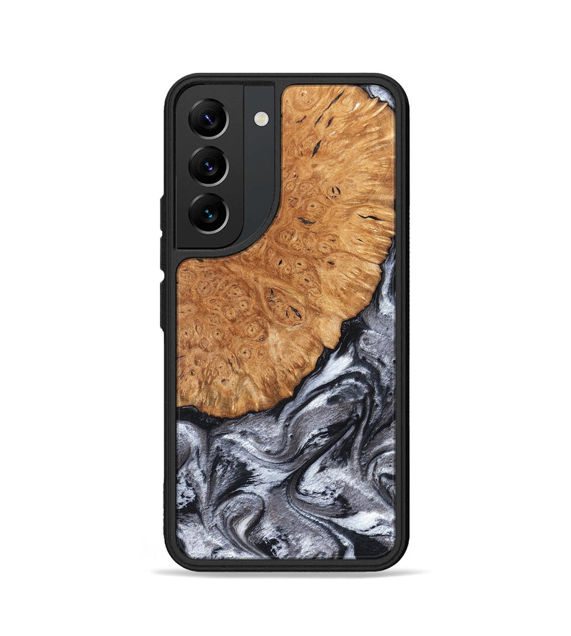Galaxy S22 Wood Phone Case - Polly (Black & White, 820506)