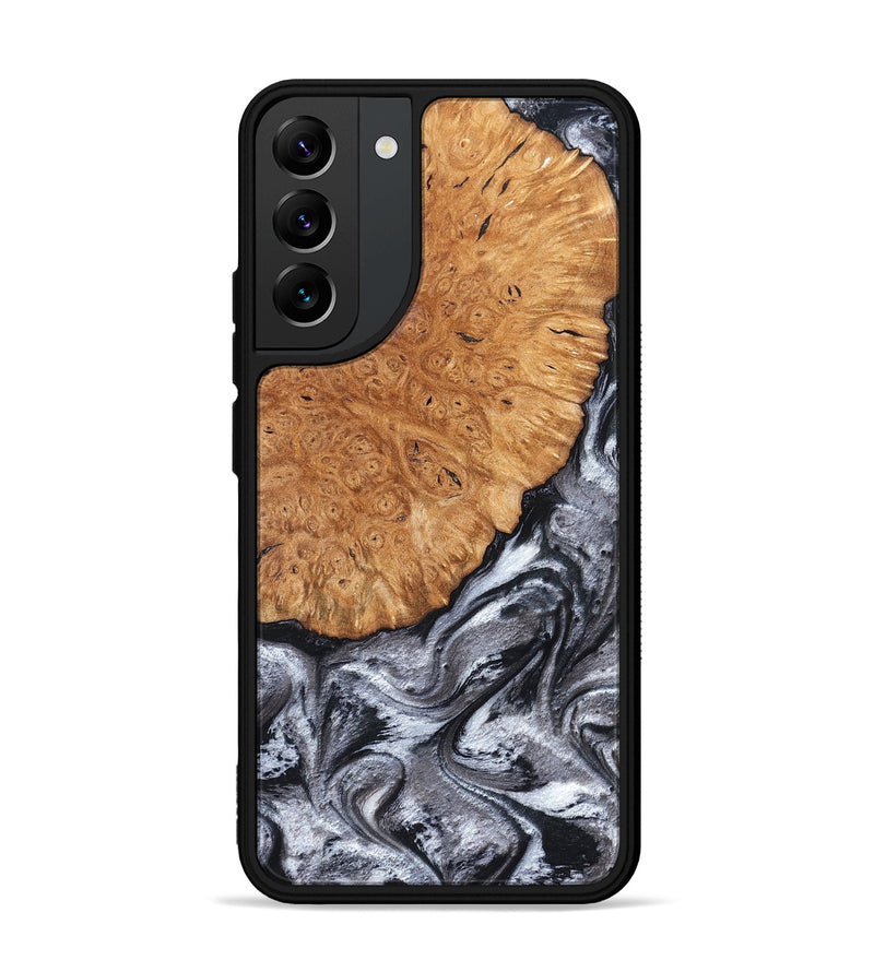 Galaxy S22 Plus Wood Phone Case - Polly (Black & White, 820506)