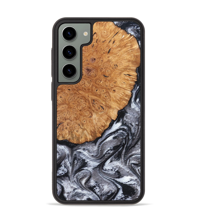 Galaxy S23 Plus Wood Phone Case - Polly (Black & White, 820506)