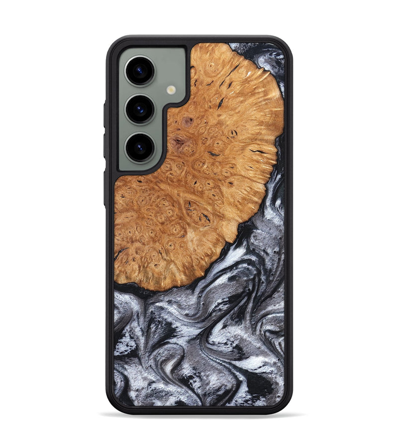 Galaxy S24 Plus Wood Phone Case - Polly (Black & White, 820506)