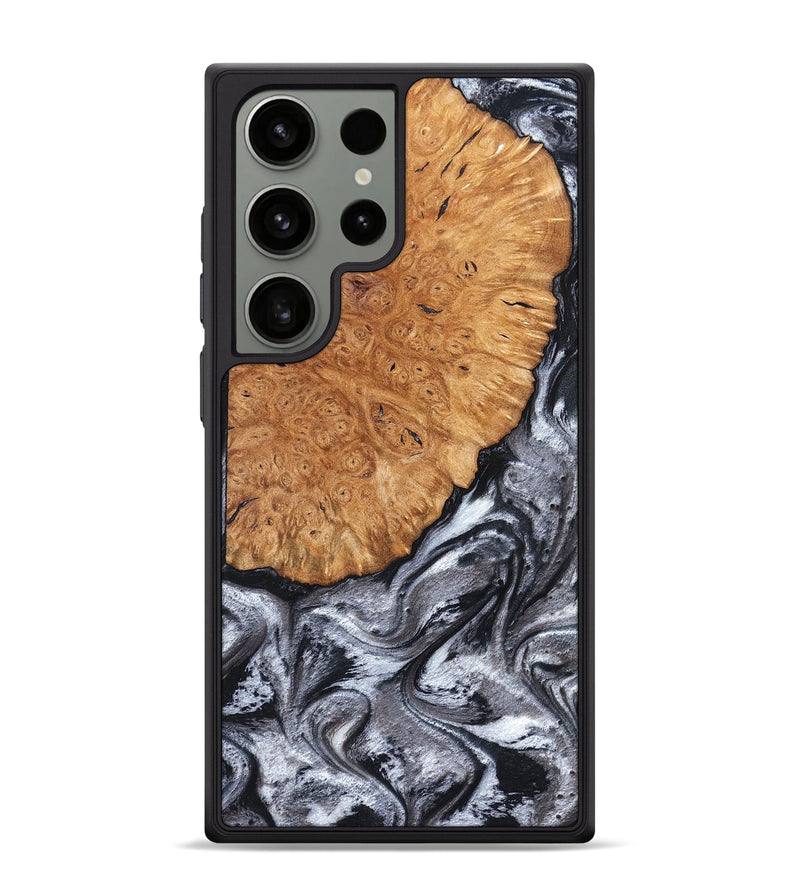 Galaxy S24 Ultra Wood Phone Case - Polly (Black & White, 820506)