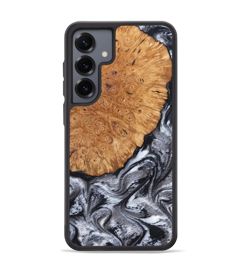 Galaxy S25 Plus Wood Phone Case - Polly (Black & White, 820506)