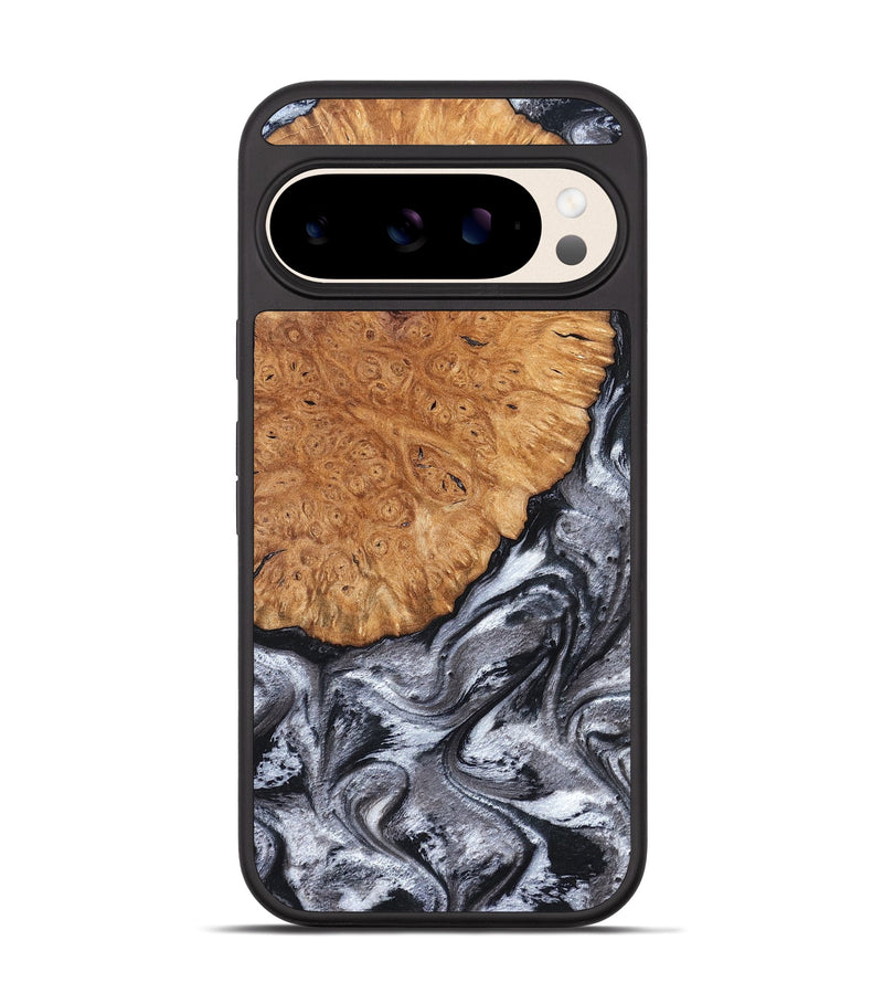 Pixel 10 Wood Phone Case - Polly (Black & White, 820506)