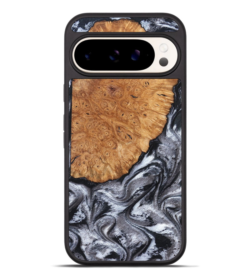 Pixel 9 Pro XL Wood Phone Case - Polly (Black & White, 820506)
