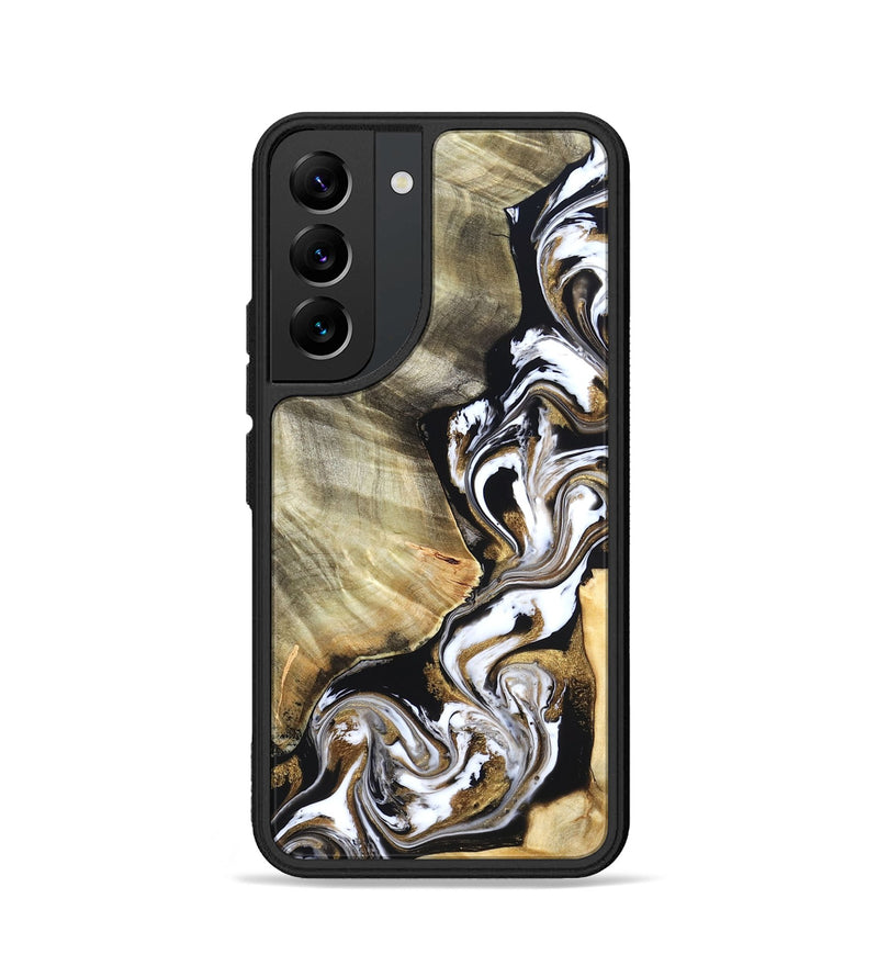 Galaxy S22 Wood Phone Case - Yaakov (Black & White, 820507)