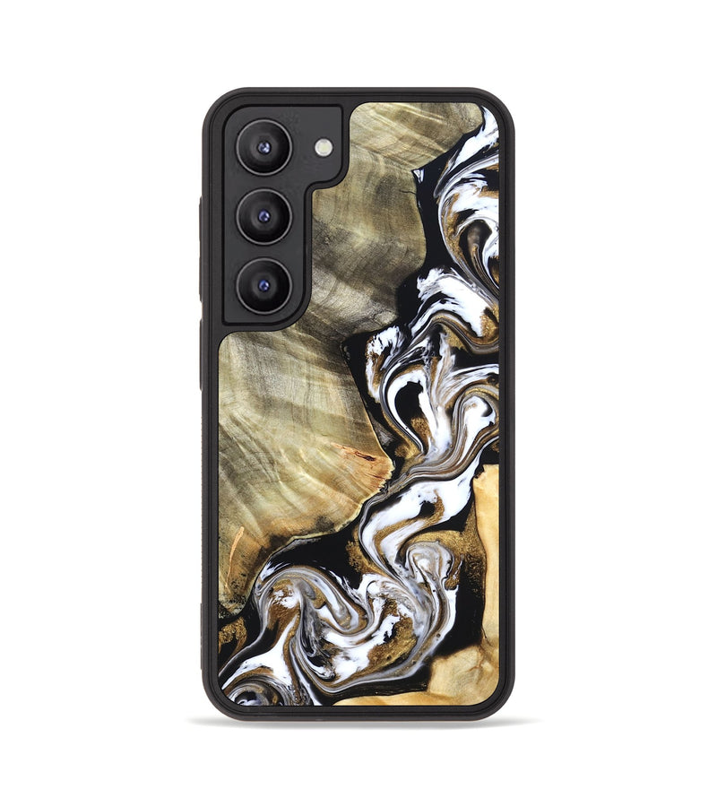 Galaxy S23 Wood Phone Case - Yaakov (Black & White, 820507)