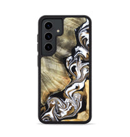 Galaxy S24 Wood Phone Case - Yaakov (Black & White, 820507)