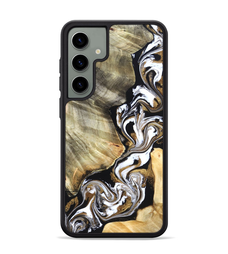 Galaxy S24 Plus Wood Phone Case - Yaakov (Black & White, 820507)