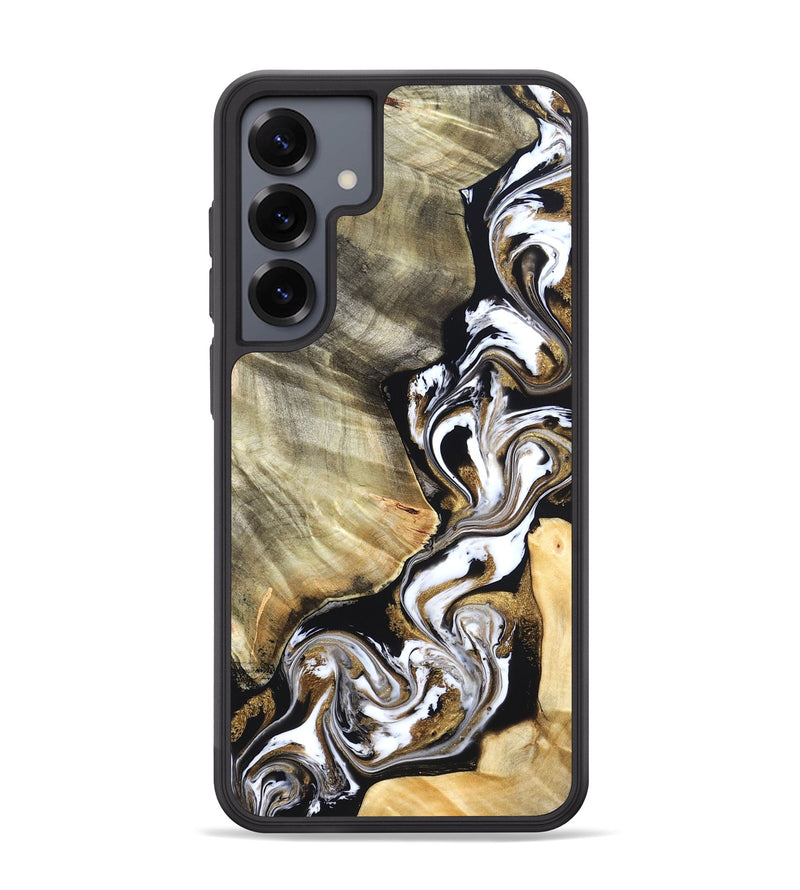 Galaxy S25 Plus Wood Phone Case - Yaakov (Black & White, 820507)