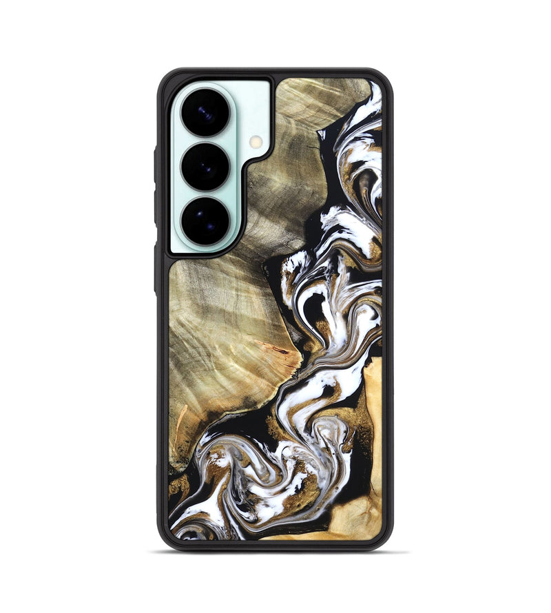 Galaxy S26 Wood Phone Case - Yaakov (Black & White, 820507)