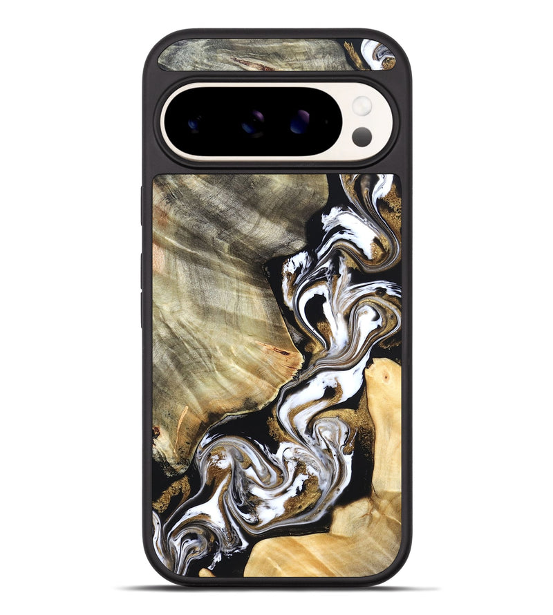 Pixel 9 Pro XL Wood Phone Case - Yaakov (Black & White, 820507)