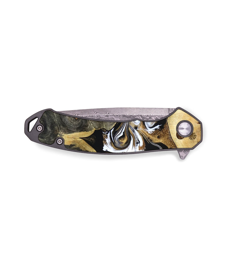 EDC Wood Pocket Knife - Vanesa (Black & White, 820508)