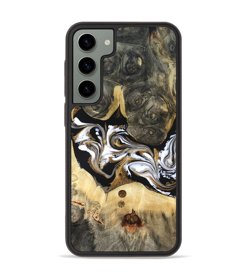 Galaxy S23 Plus Wood Phone Case - Vanesa (Black & White, 820508)
