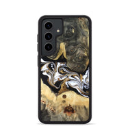 Galaxy S24 Wood Phone Case - Vanesa (Black & White, 820508)