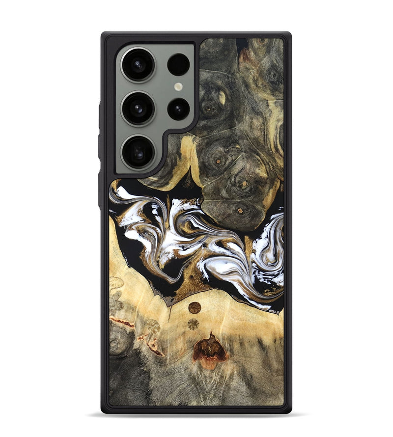 Galaxy S24 Ultra Wood Phone Case - Vanesa (Black & White, 820508)