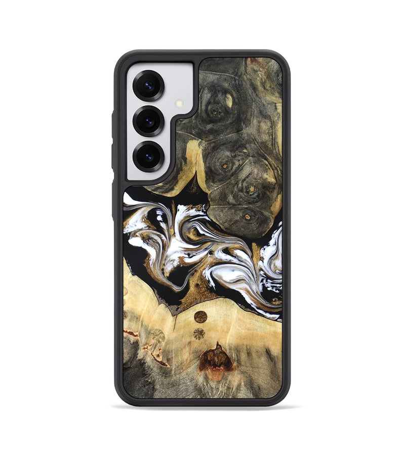 Galaxy S25 Wood Phone Case - Vanesa (Black & White, 820508)