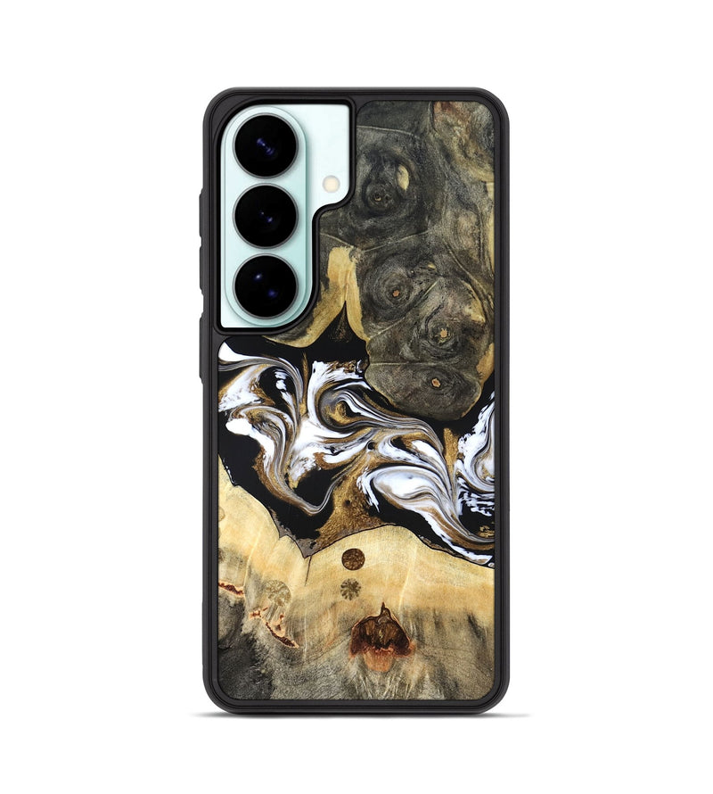 Galaxy S26 Wood Phone Case - Vanesa (Black & White, 820508)