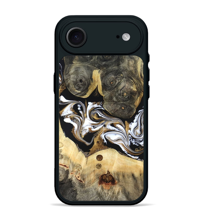 iPhone 17 Air Wood Phone Case - Vanesa (Black & White, 820508)