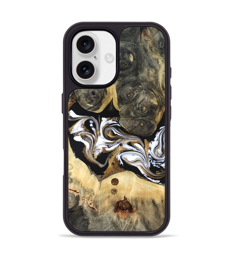 iPhone 17 Wood Phone Case - Vanesa (Black & White, 820508)