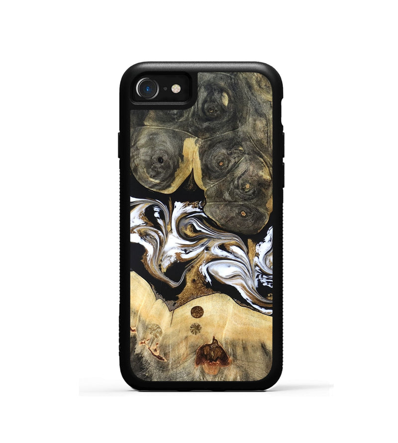 iPhone SE Wood Phone Case - Vanesa (Black & White, 820508)