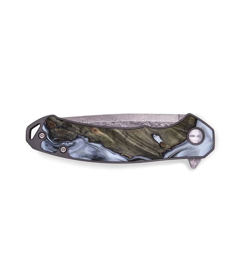 EDC Wood Pocket Knife - Taurean (Black & White, 820509)