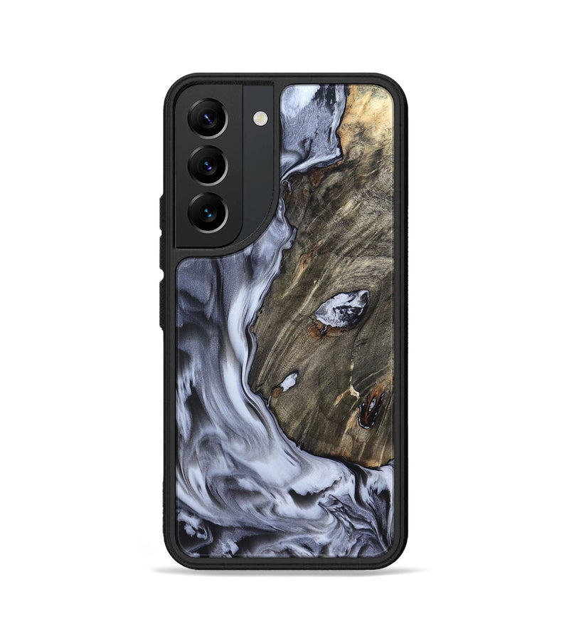 Galaxy S22 Wood Phone Case - Taurean (Black & White, 820509)