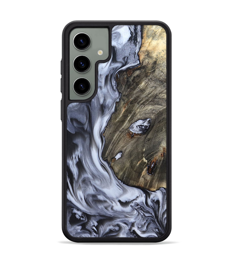 Galaxy S24 Plus Wood Phone Case - Taurean (Black & White, 820509)