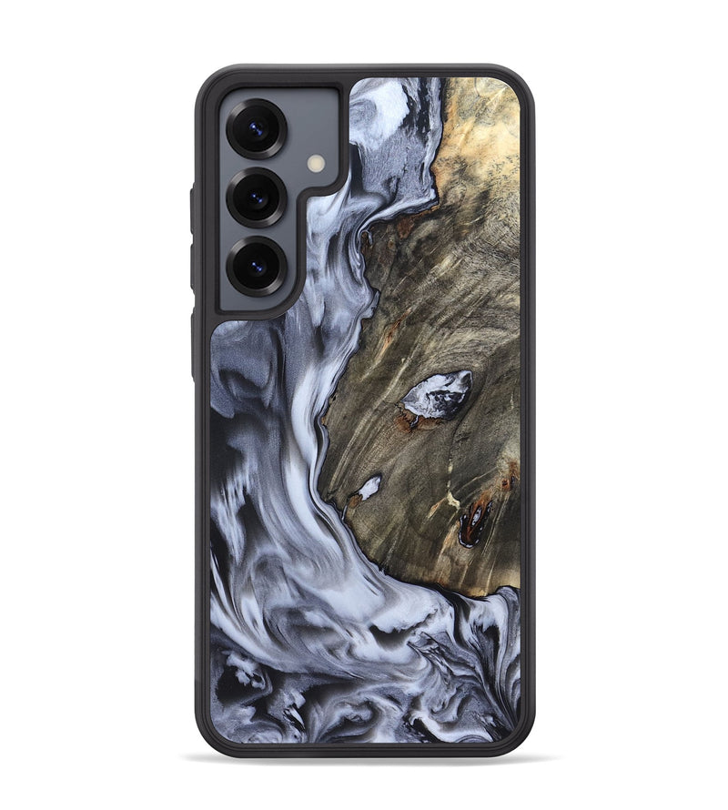 Galaxy S25 Plus Wood Phone Case - Taurean (Black & White, 820509)