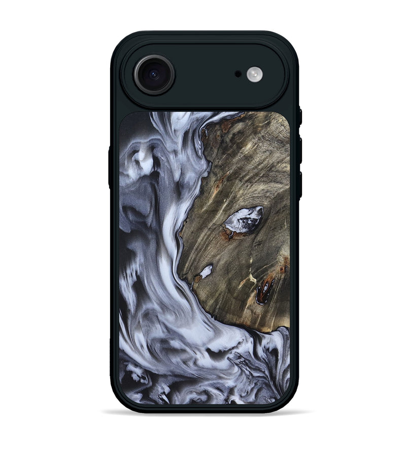iPhone 17 Air Wood Phone Case - Taurean (Black & White, 820509)