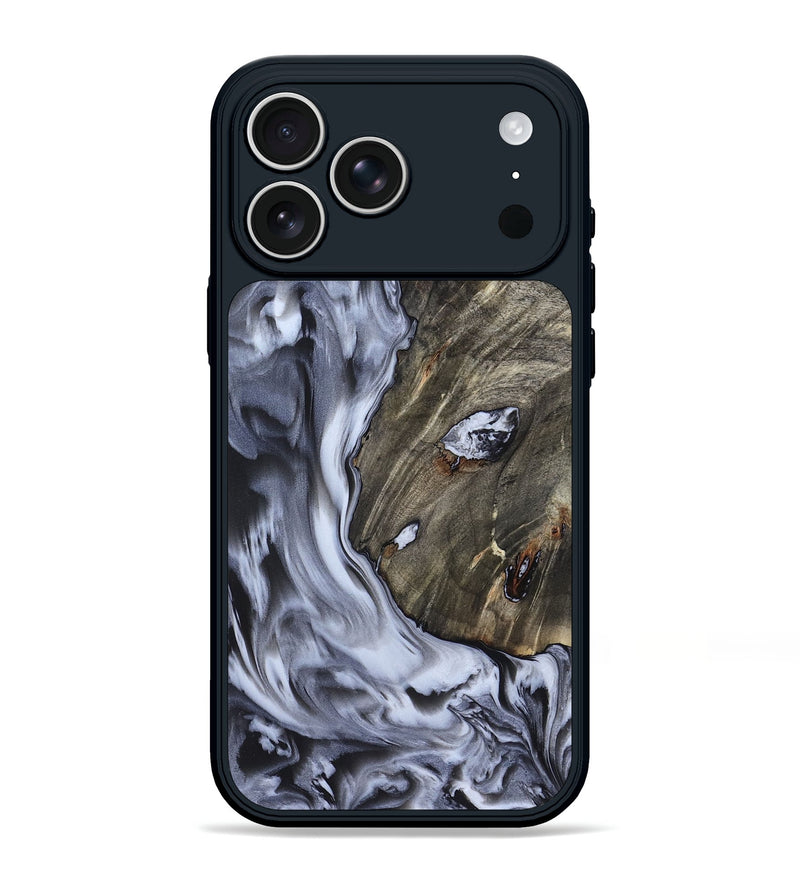 iPhone 17 Pro Max Wood Phone Case - Taurean (Black & White, 820509)