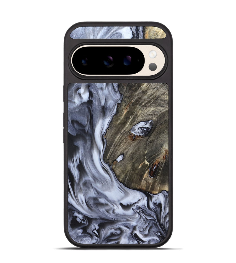 Pixel 10 Pro Wood Phone Case - Taurean (Black & White, 820509)