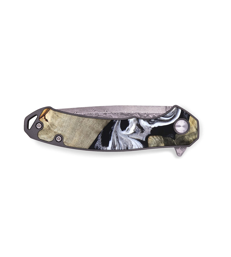 EDC Wood Pocket Knife - Sophia (Black & White, 820510)