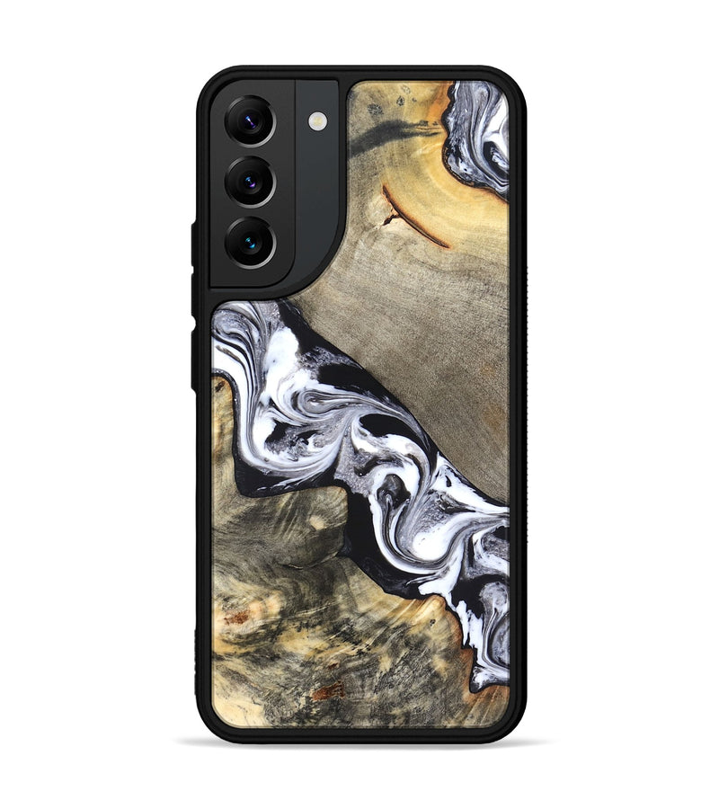 Galaxy S22 Plus Wood Phone Case - Sophia (Black & White, 820510)