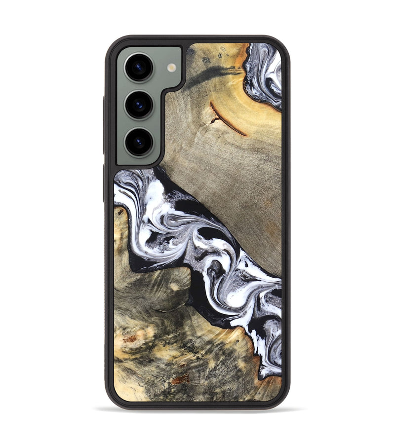 Galaxy S23 Plus Wood Phone Case - Sophia (Black & White, 820510)