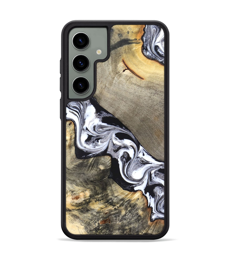 Galaxy S24 Plus Wood Phone Case - Sophia (Black & White, 820510)